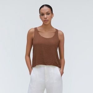 Naia Ripple Tank - Brown - XXS